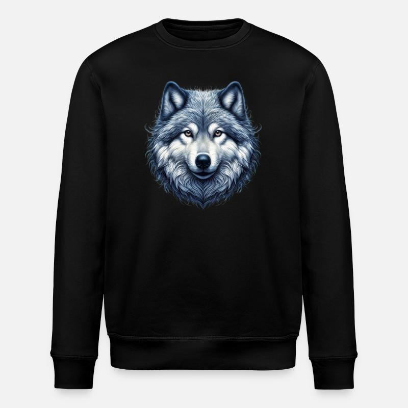 Wolf - Stanley/Stella Unisex Bio-Sweatshirt ROLLER - Schwarz
