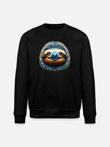 Sloth - Stanley/Stella ROLLER Unisex Organic Sweatshirt - black