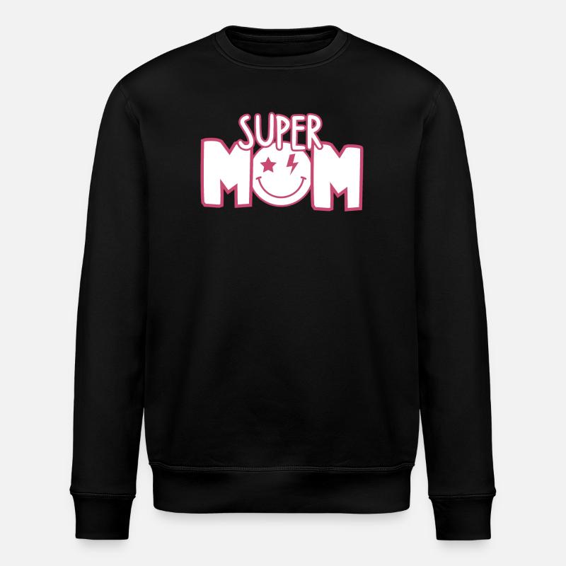 Super Mama - Stanley/Stella Unisex Bio-Sweatshirt ROLLER - Schwarz