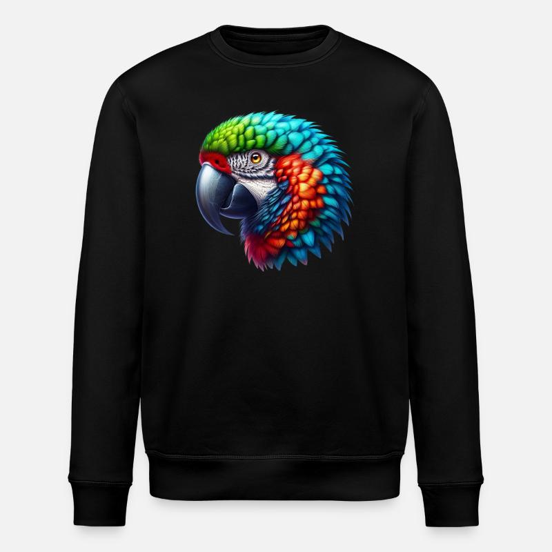 Papagei - Stanley/Stella Unisex Bio-Sweatshirt ROLLER - Schwarz