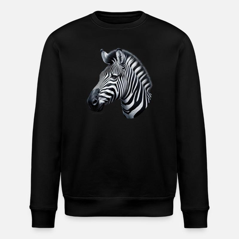 Zebra - Stanley/Stella Unisex Bio-Sweatshirt ROLLER - Schwarz
