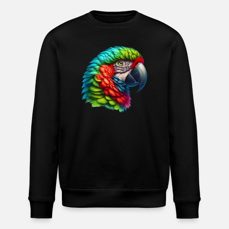 Papagei - Stanley/Stella Unisex Bio-Sweatshirt ROLLER - Schwarz