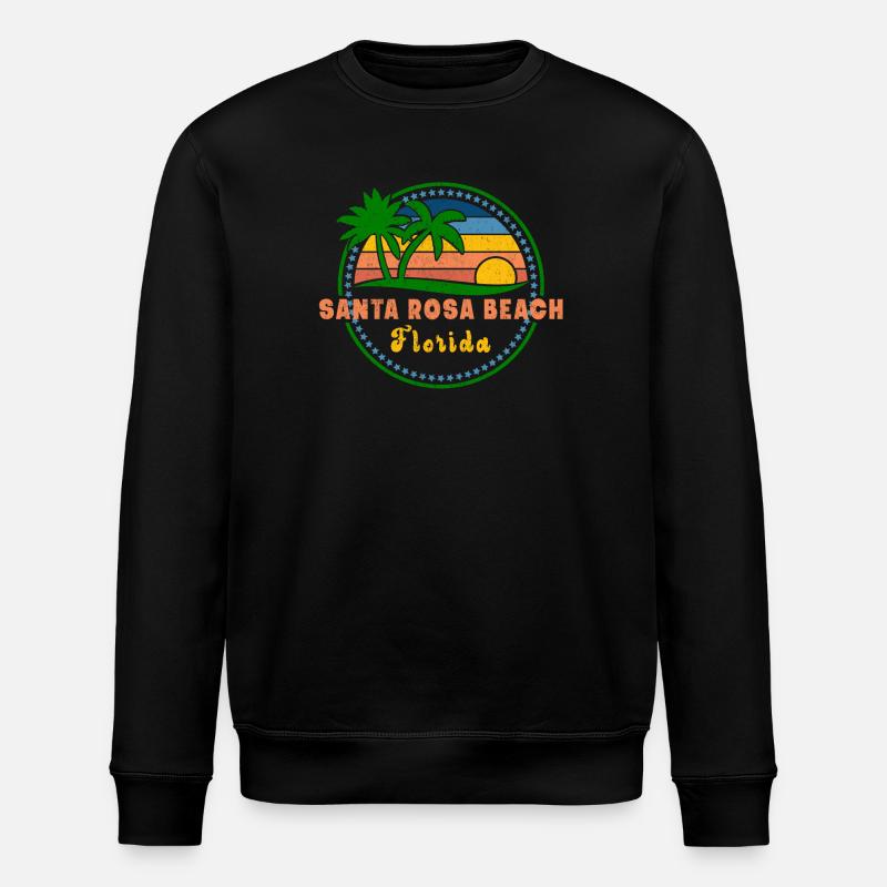 Plage de Santa Rosa - Sweat bio ROLLER Stanley/Stella Unisexe - noir