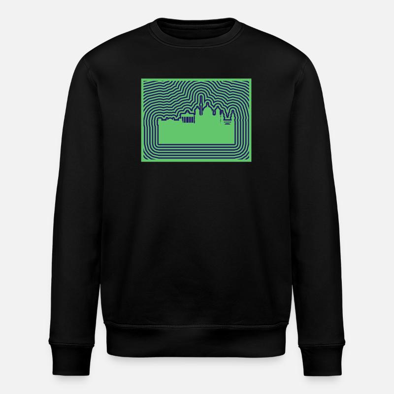 Berlin Skyline - Stanley/Stella Unisex Bio-Sweatshirt ROLLER - Schwarz