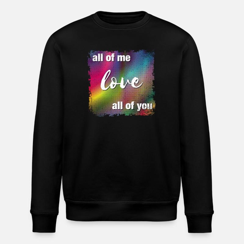 Je vous aime tous - Sweat bio ROLLER Stanley/Stella Unisexe - noir