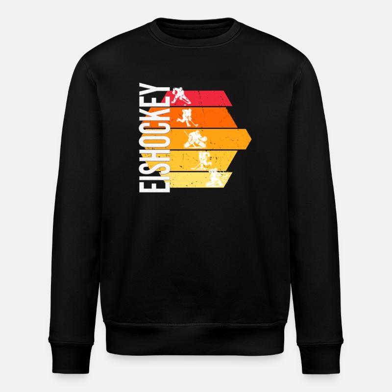 Eishockey - Stanley/Stella Unisex Bio-Sweatshirt ROLLER - Schwarz