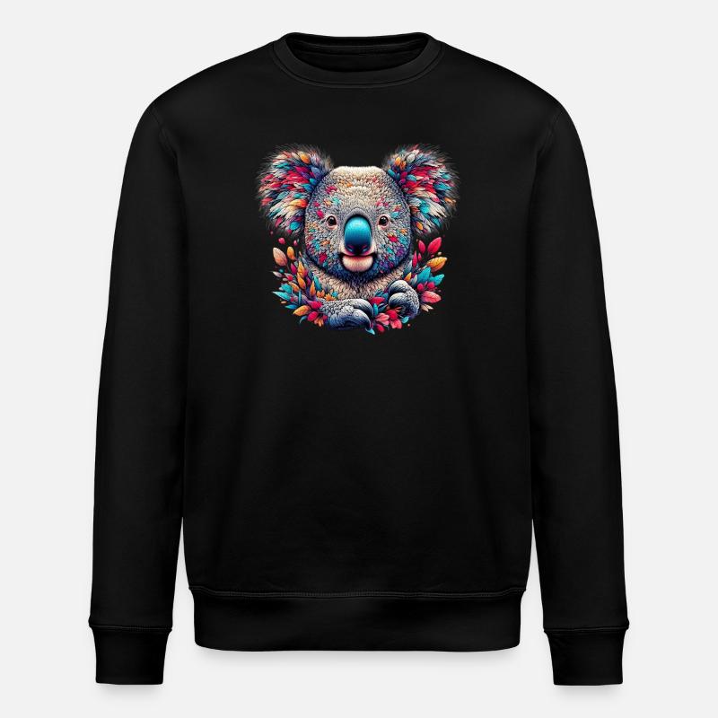 Koala - Stanley/Stella Unisex Bio-Sweatshirt ROLLER - Schwarz
