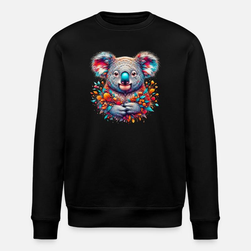 Koala - Stanley/Stella ROLLER Unisex Organic Sweatshirt - black