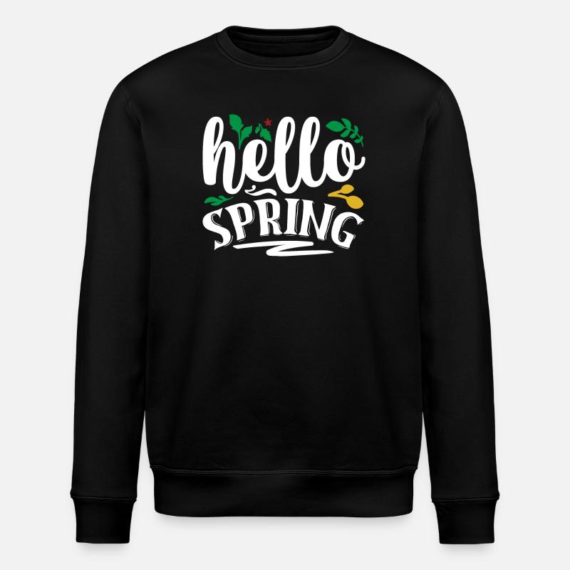 Bonjour le printemps - Sweat bio ROLLER Stanley/Stella Unisexe - noir