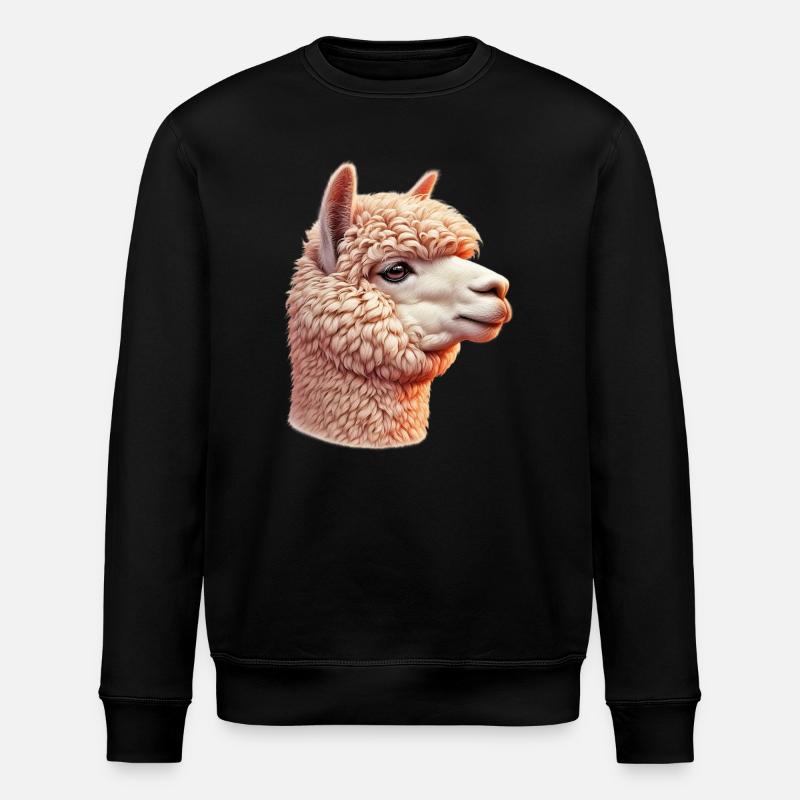 Alpaka - Stanley/Stella Unisex Bio-Sweatshirt ROLLER - Schwarz