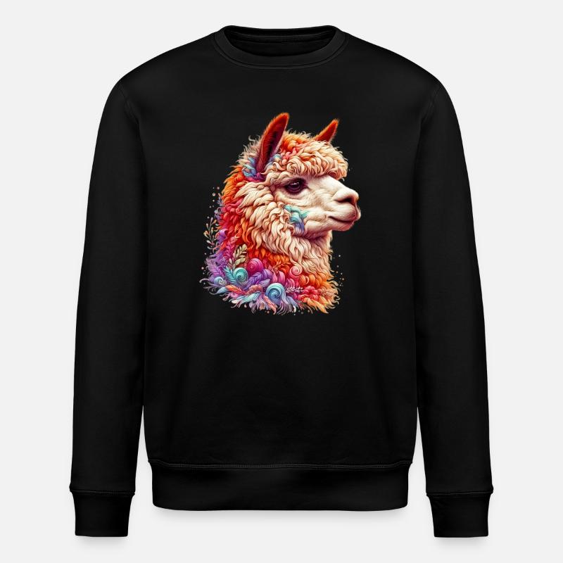 Alpaca - Stanley/Stella ROLLER Unisex Organic Sweatshirt - black