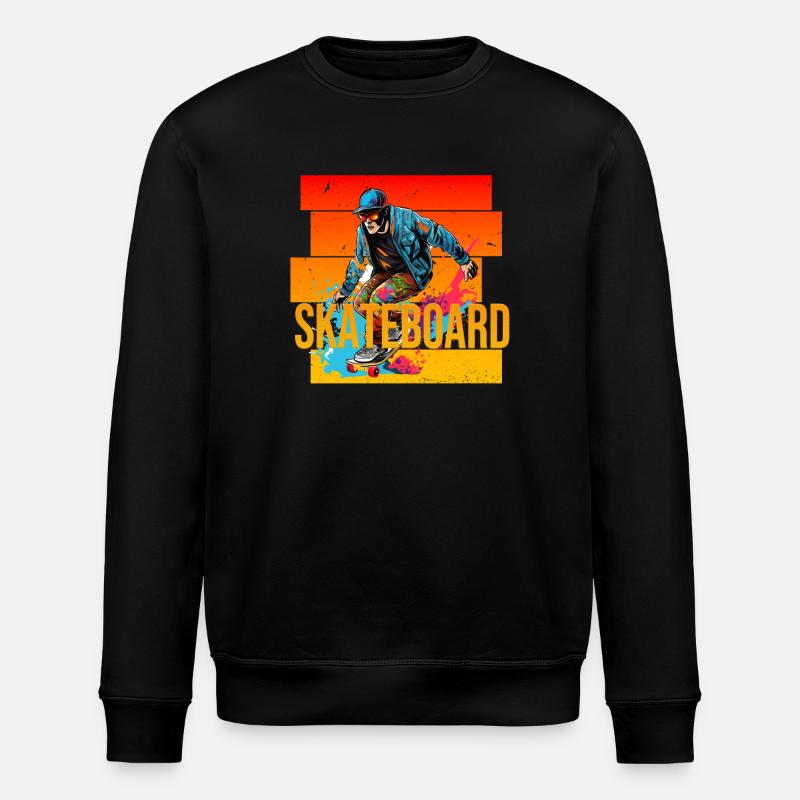 Skateboard - Stanley/Stella Unisex Bio-Sweatshirt ROLLER - Schwarz