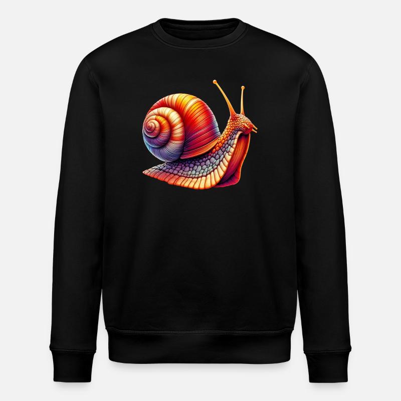 Snail - Stanley/Stella ROLLER Unisex Organic Sweatshirt - black