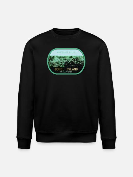 Chocolate Hills i Bohol, Filippinerna - Ekologisk sweatshirt ROLLER unisex från Stanley/Stella - svart