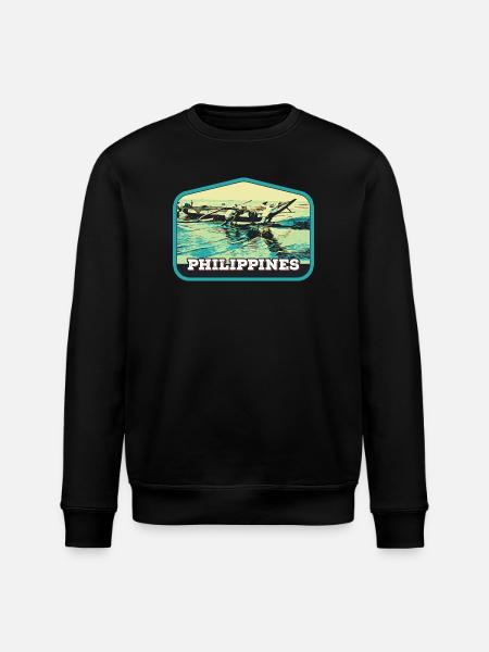 Pêche authentique aux Philippines - Sweat bio ROLLER Stanley/Stella Unisexe - noir