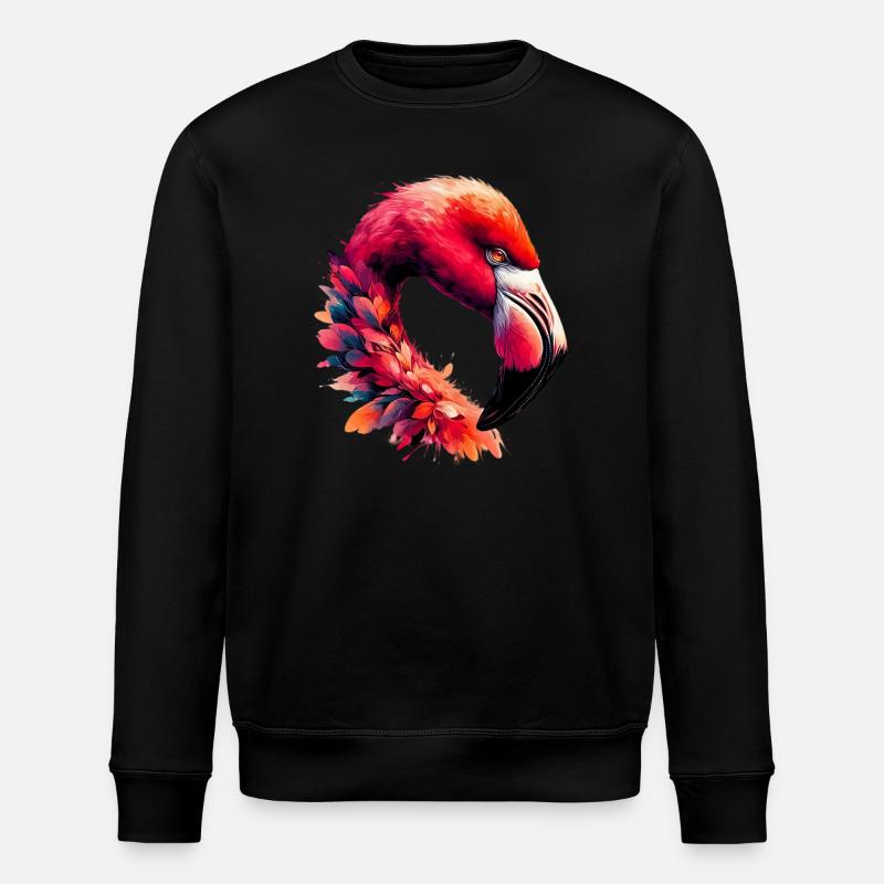 Flamingo - Stanley/Stella Unisex Bio-Sweatshirt ROLLER - Schwarz