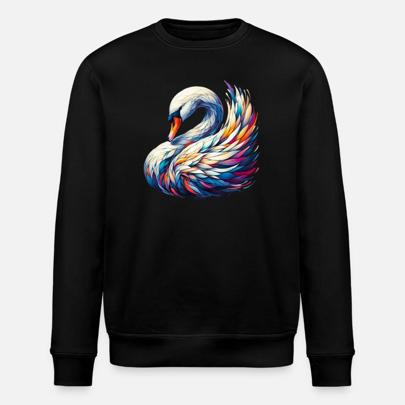 Cygne - Sweat bio ROLLER Stanley/Stella Unisexe - noir