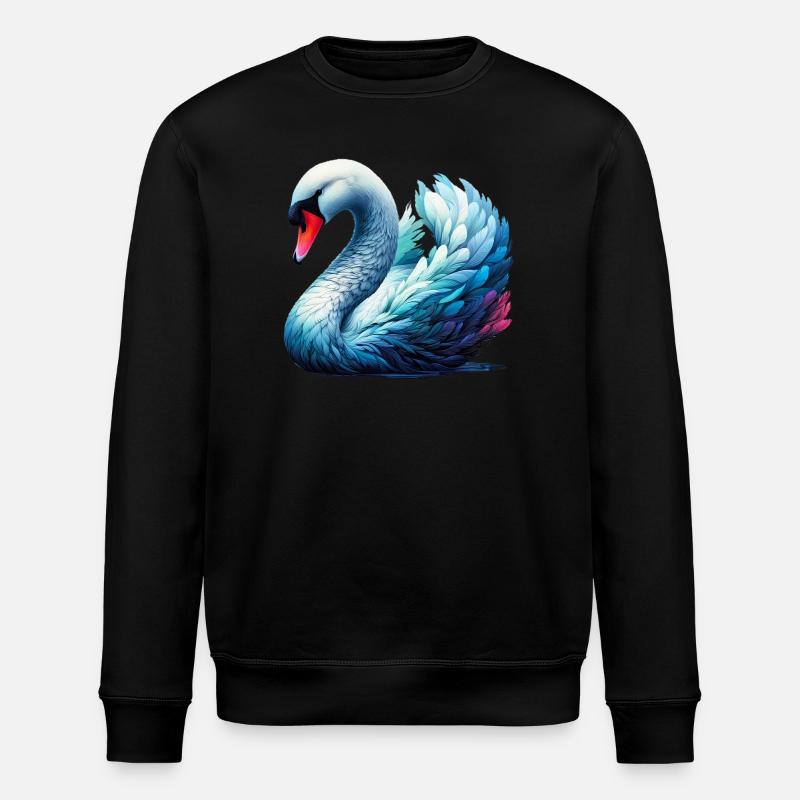 Cygne - Sweat bio ROLLER Stanley/Stella Unisexe - noir