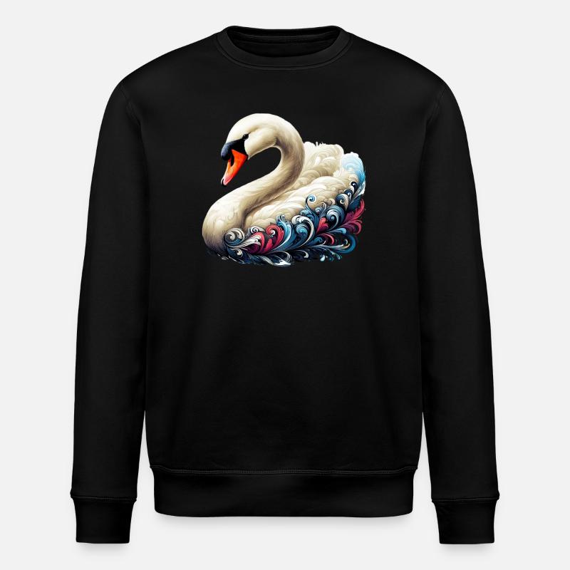 Swan - Stanley/Stella ROLLER Unisex Organic Sweatshirt - black