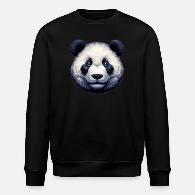 Panda - Stanley/Stella Unisex Bio-Sweatshirt ROLLER - Schwarz