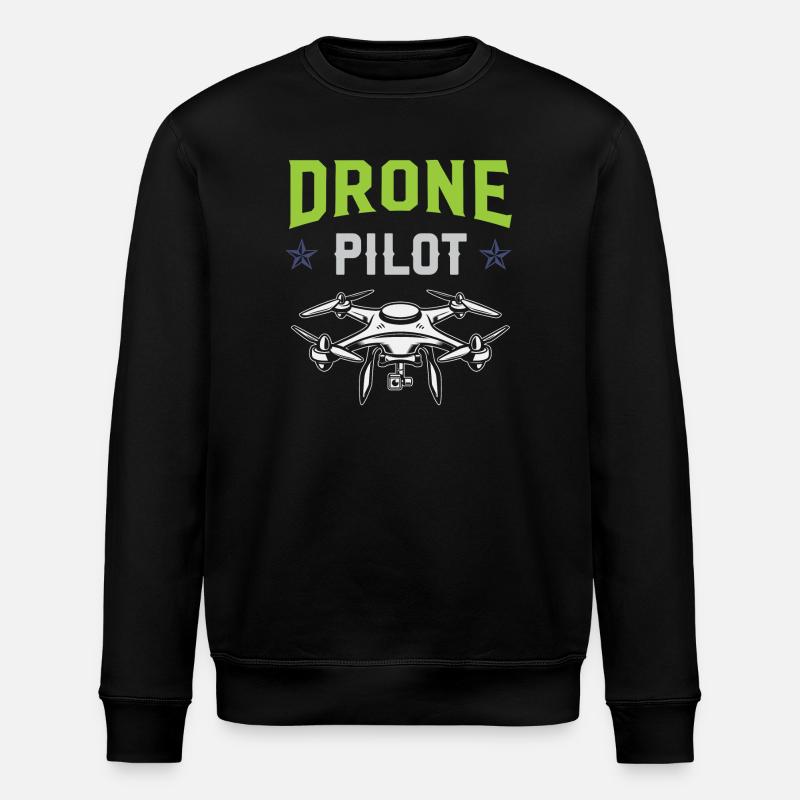 Pilote de drone - Sweat bio ROLLER Stanley/Stella Unisexe - noir