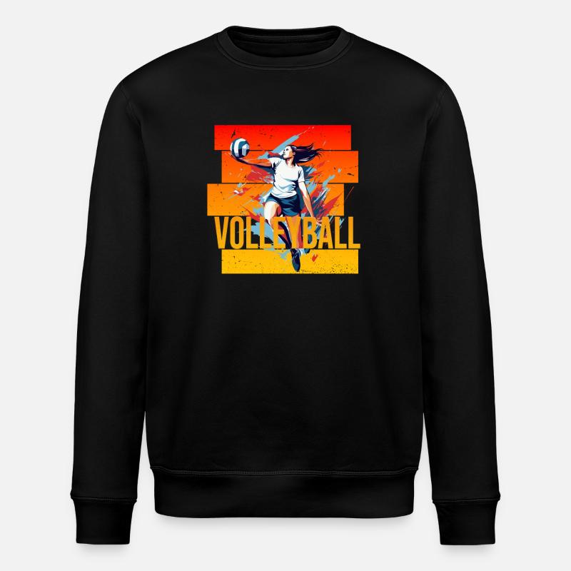Volleyball - Stanley/Stella Unisex Bio-Sweatshirt ROLLER - Schwarz