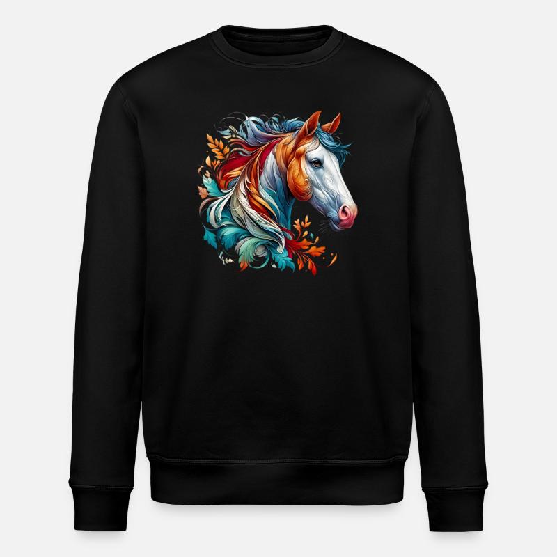 Cheval - Sweat bio ROLLER Stanley/Stella Unisexe - noir