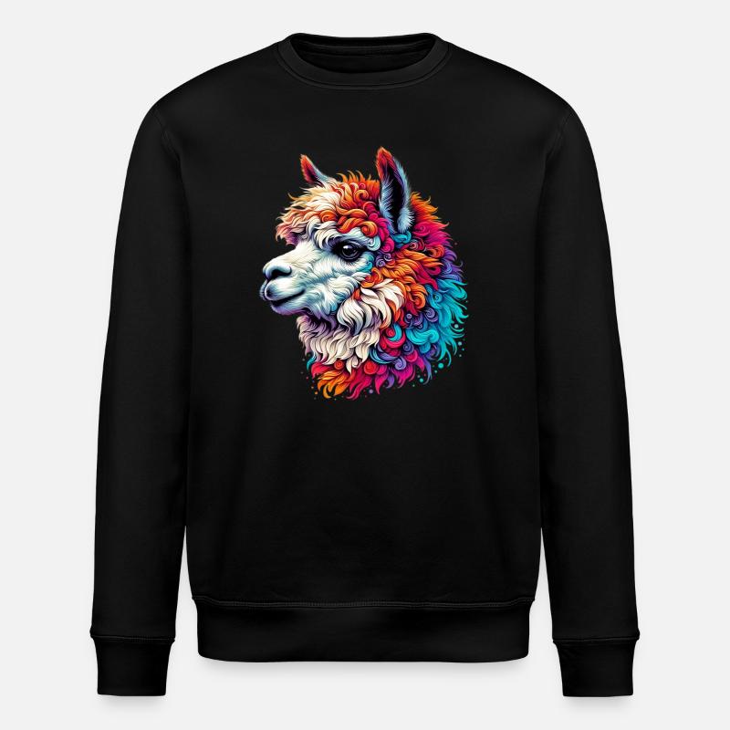 Alpaka - Stanley/Stella Unisex Bio-Sweatshirt ROLLER - Schwarz
