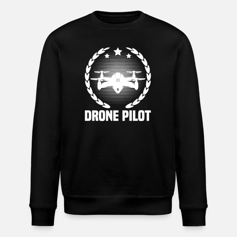 Drone Pilot - Stanley/Stella ROLLER Unisex Organic Sweatshirt - black