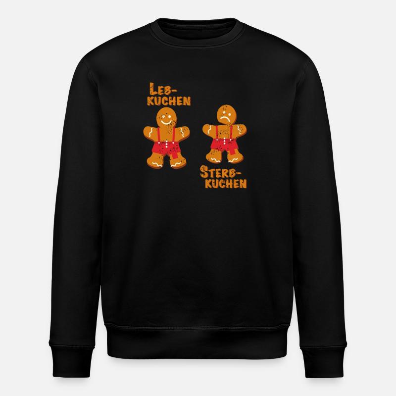 Leb und Sterbkuchen gepunktet - Stanley/Stella Unisex Bio-Sweatshirt ROLLER - Schwarz
