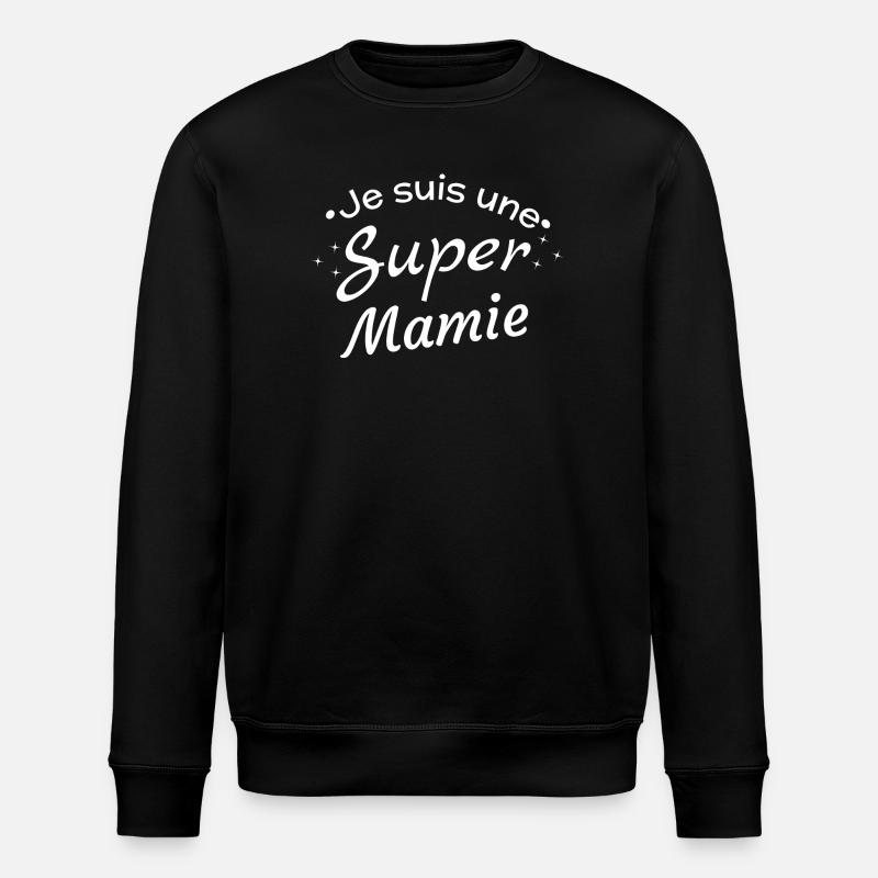 Superhero Granny Pride - Stanley/Stella ROLLER Unisex Organic Sweatshirt - black