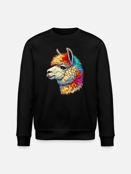 Alpaca - Stanley/Stella ROLLER Unisex Organic Sweatshirt - black