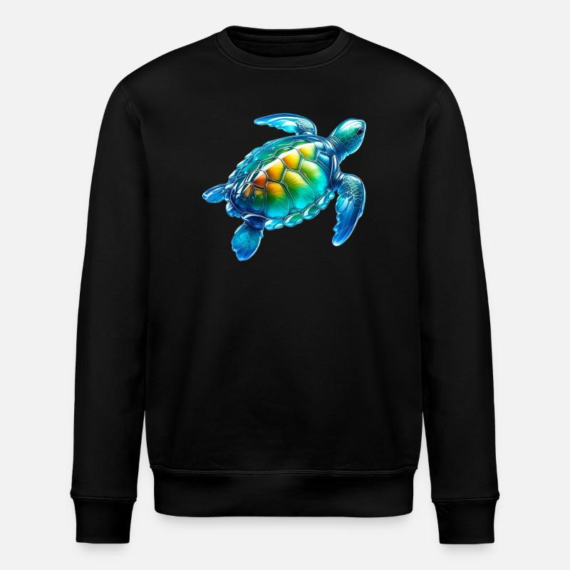 Turtle - Stanley/Stella ROLLER Unisex Organic Sweatshirt - black