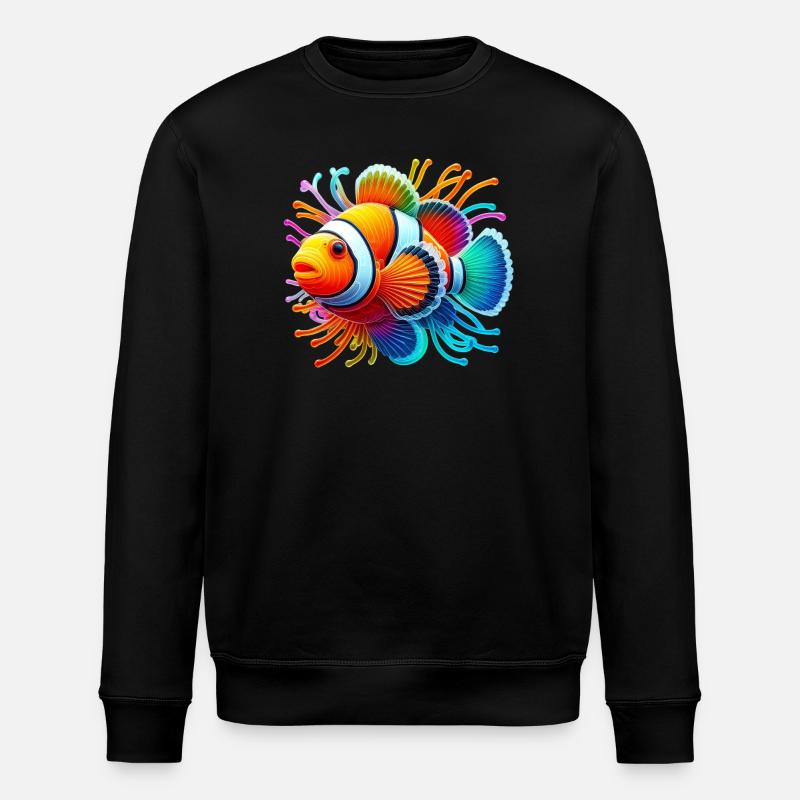 Poisson-clown - Sweat bio ROLLER Stanley/Stella Unisexe - noir