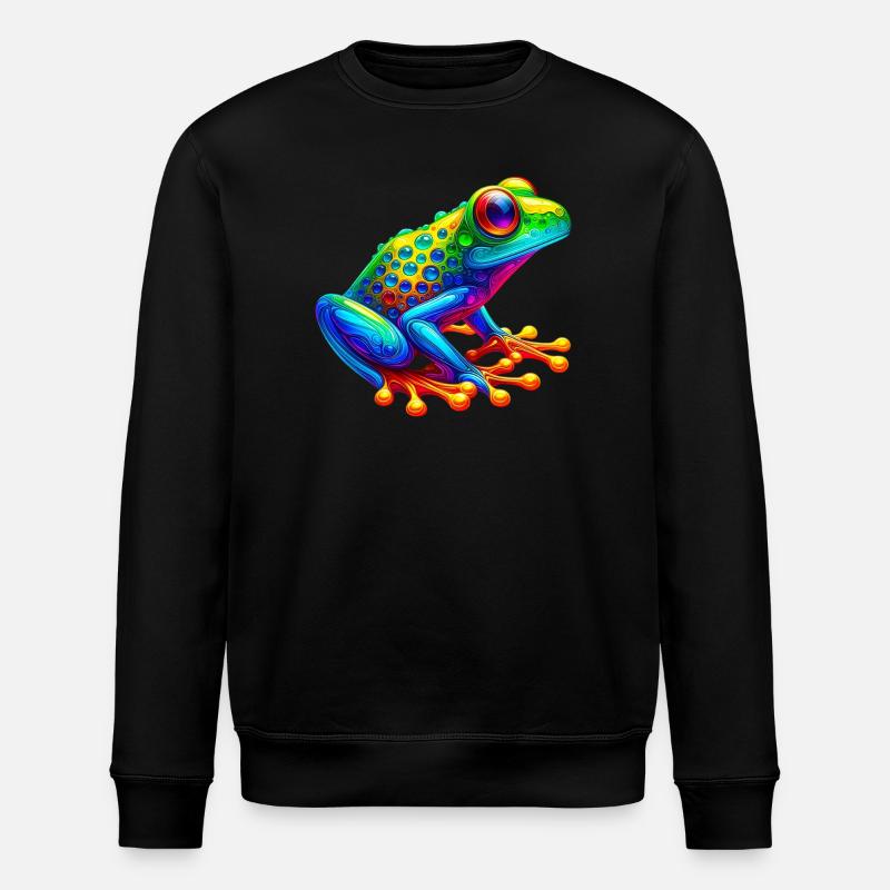 Frog - Stanley/Stella ROLLER Unisex Organic Sweatshirt - black
