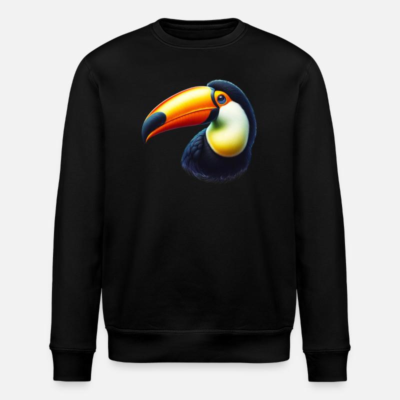 Toucan - Stanley/Stella ROLLER Unisex Organic Sweatshirt - black