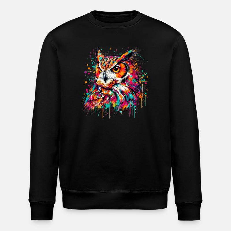 Hibou - Sweat bio ROLLER Stanley/Stella Unisexe - noir