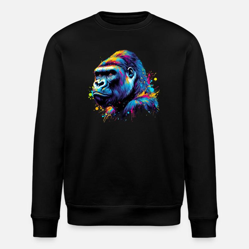 Gorilla - Stanley/Stella Unisex Bio-Sweatshirt ROLLER - Schwarz