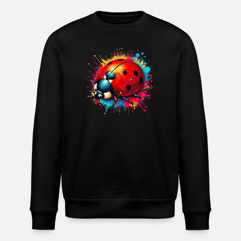 Marienkäfer - Stanley/Stella Unisex Bio-Sweatshirt ROLLER - Schwarz