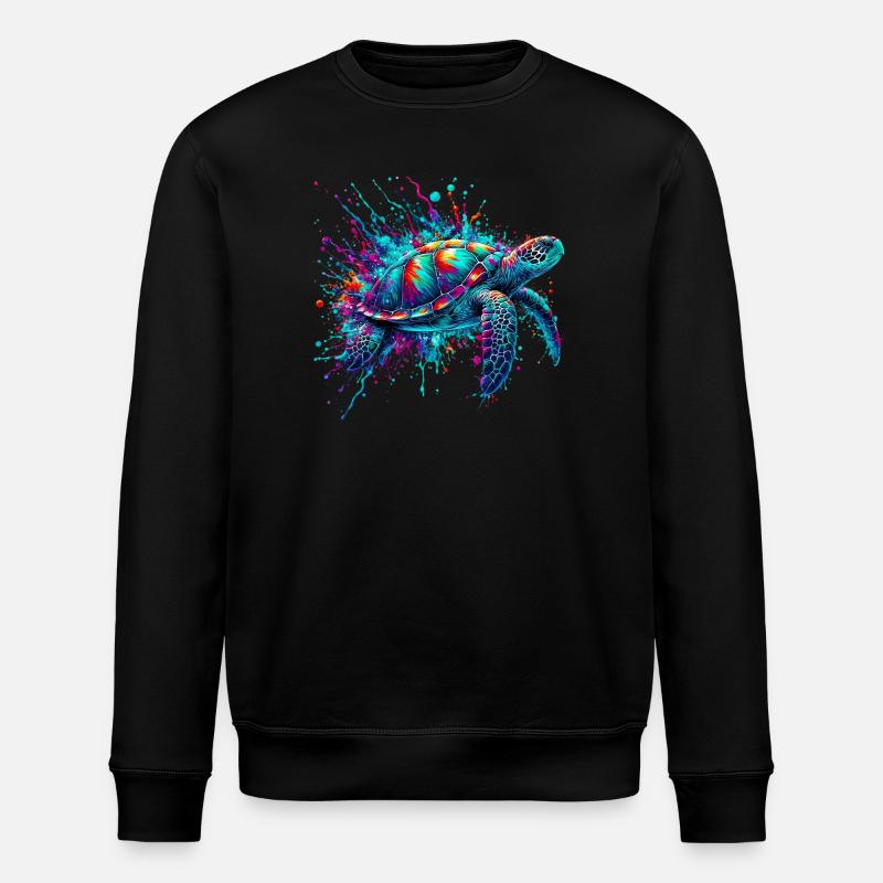 Tortue - Sweat bio ROLLER Stanley/Stella Unisexe - noir