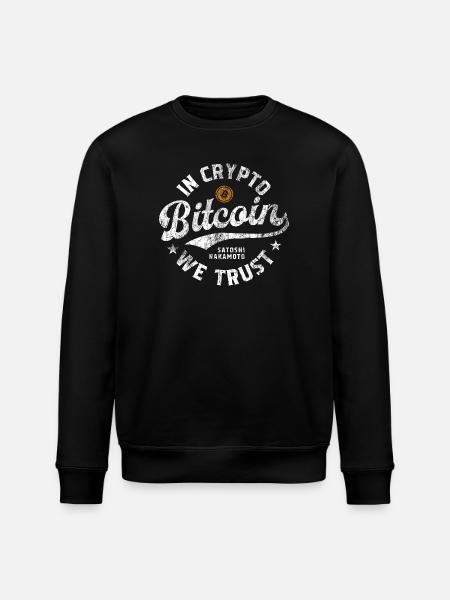 Bitcoin - In Crypto we trust - Stanley/Stella Unisex Bio-Sweatshirt ROLLER - Schwarz