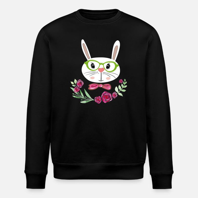 Easter Bunny Easter - Stanley/Stella ROLLER Unisex Organic Sweatshirt - black