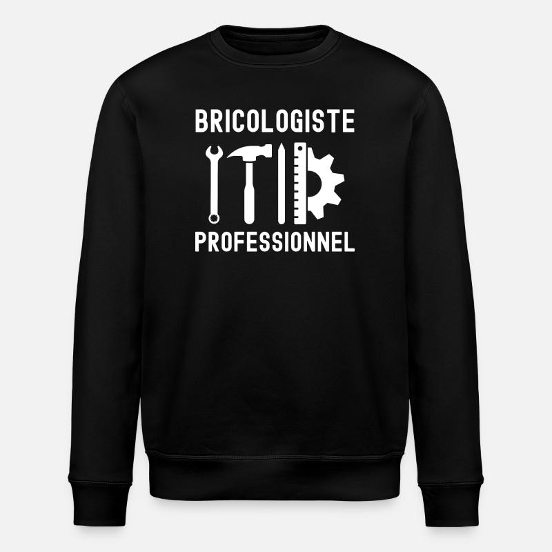 bricoleur bricolage humour - Sweat bio ROLLER Stanley/Stella Unisexe - noir