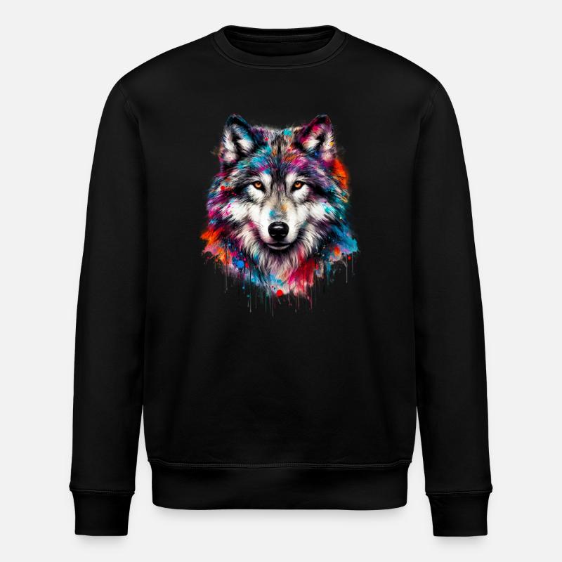 Loup - Sweat bio ROLLER Stanley/Stella Unisexe - noir