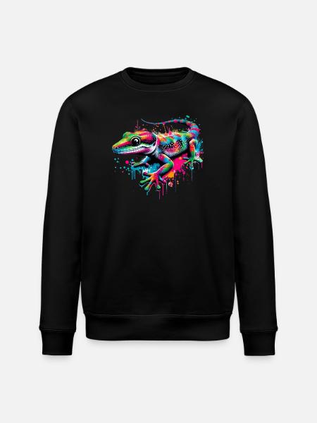 Gecko - Sweat bio ROLLER Stanley/Stella Unisexe - noir