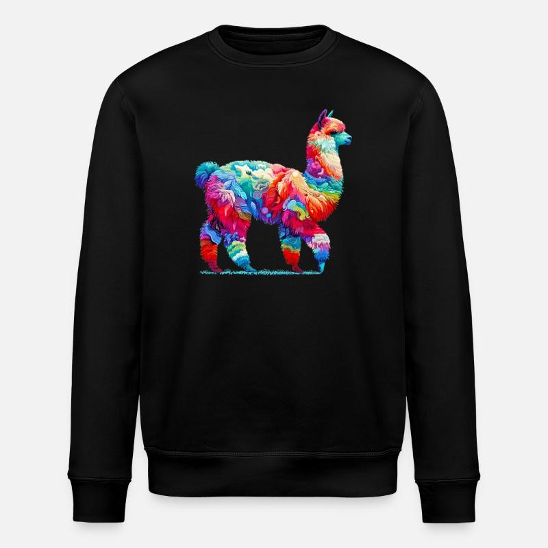 Alpaka - Stanley/Stella Unisex Bio-Sweatshirt ROLLER - Schwarz