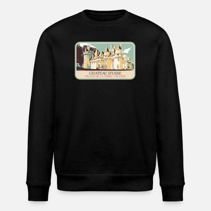 Château d'Ussé, Loire Valley - Stanley/Stella ROLLER Unisex Organic Sweatshirt - black