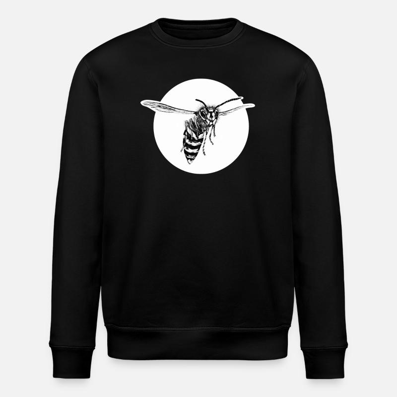 Wasp - Bee - Insect - Stanley/Stella ROLLER Unisex Organic Sweatshirt - black
