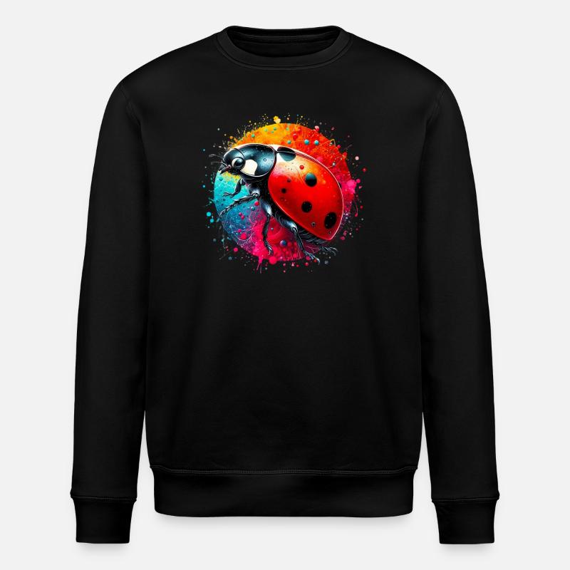 Marienkäfer - Stanley/Stella Unisex Bio-Sweatshirt ROLLER - Schwarz