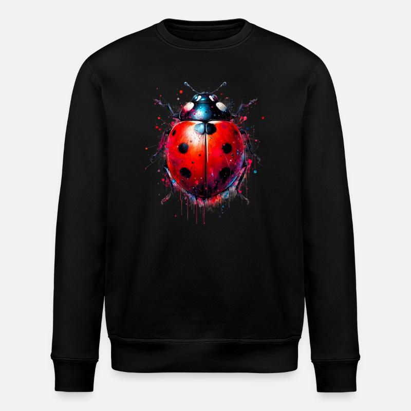 Marienkäfer - Stanley/Stella Unisex Bio-Sweatshirt ROLLER - Schwarz